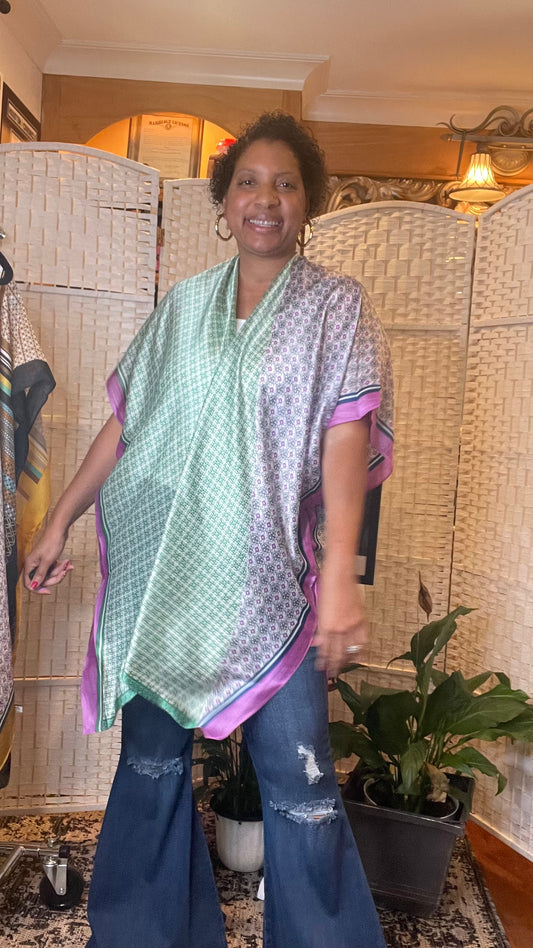 Kimono Pink and Green